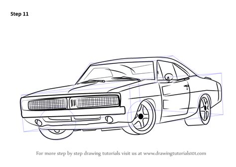 How To Draw A Dodge Charger 1969 Doyle Sespor