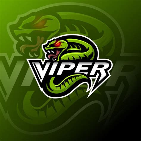 Premium Vector Green Viper Snake Mascot Logo Template Viper Logo