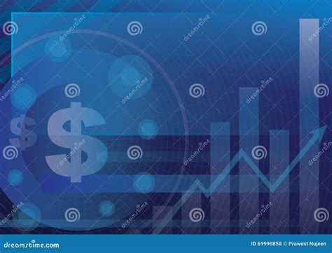 Currency Symbol On Blue For Financial Business Background Stock Vector