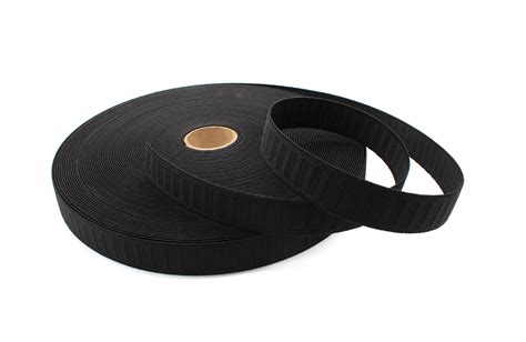 Non Roll Woven Elastic Black Or White Zipperstop1