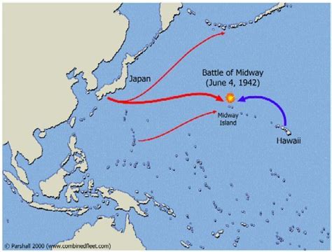 World War 2 Battle Of Midway Map