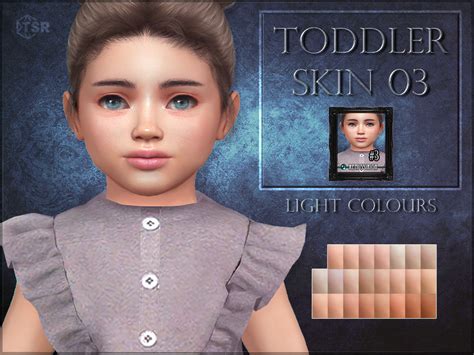 The Sims Resource Toddler Skin 03 Light Colours Sims