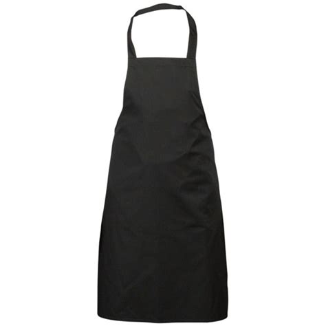 polycotton bib apron black catering uniform plain bib aprons mbs wholesale