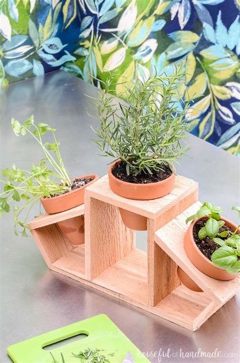 Create A Countertop Herb Garden With This 15 Minute Craft Clay Pots