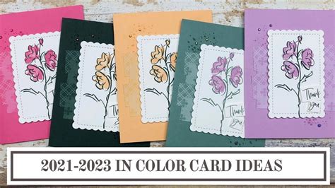 Stampin Up Color And Contour Featuring The 2021 2023 In Colors