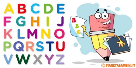Alfabeto Italiano Per Bambini Di Prima Elementare Boreidd
