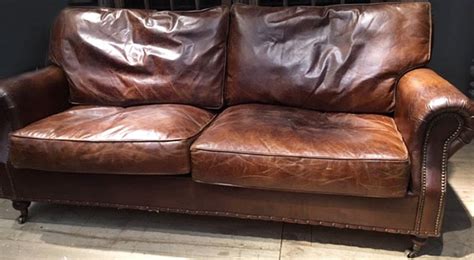 Aged And Vintage Leather Sofas And Chairs