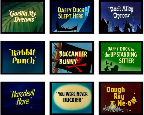 Design Context Title Cards Looney Tunes