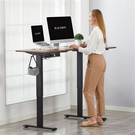 Buy Dual Motor Adjustable Sit Standing Corner Desk 55inch Electric