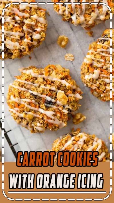 Carrot Cookies With Orange Icing Healthy Living And Lifestyle