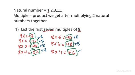How To Find Multiples Of A Number Algebra