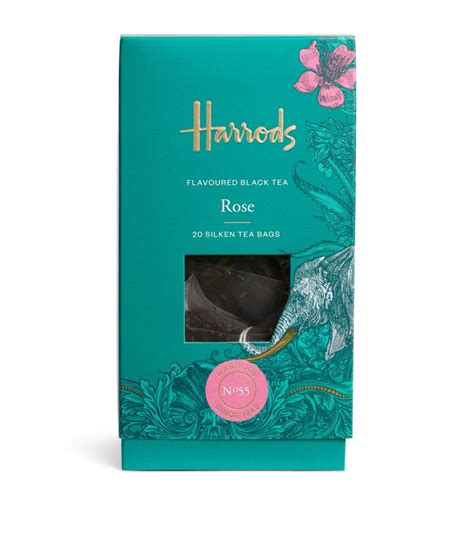 Harrods Rose Flavoured Black Tea 20 Tea Bags Harrods Th