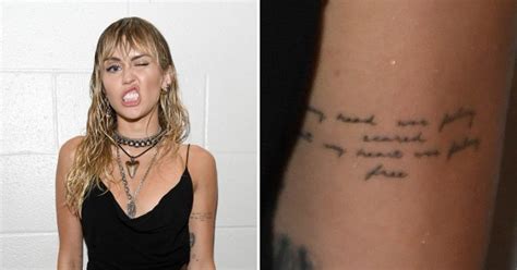 Miley Cyrus Tattoo Debuted After Liam Hemsworth Split At Mtv Vmas 2019