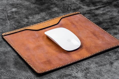 Leather Mouse Pad Handmade From Genuine Leather Galen Leather