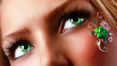 Eyes Emerald Eye Close Oczy Wallpapers Bright