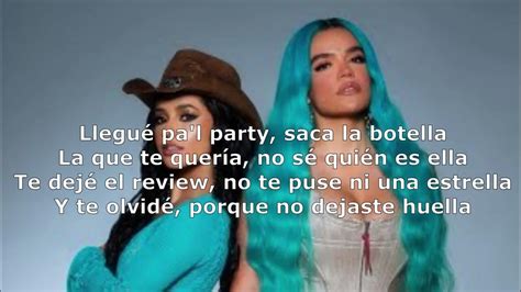 Becky G Karol G Mami Letra Youtube