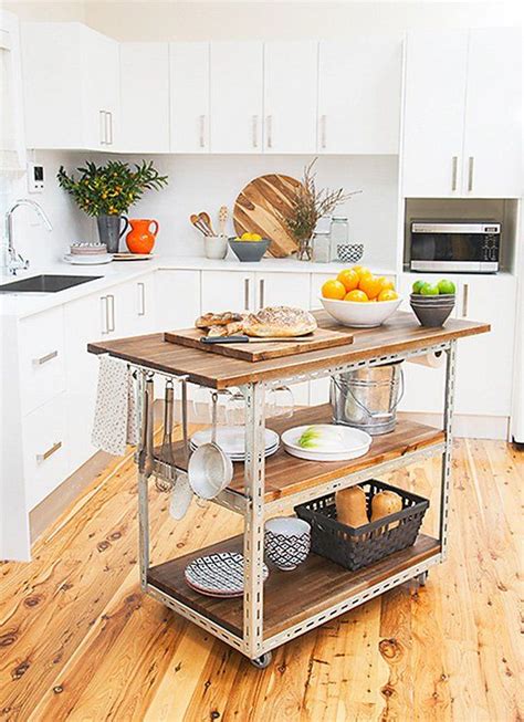 Originally posted february 27, 2014. DIY Idea: Build Your Own Kitchen Island Cart | Industrial ...
