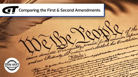 Comparing The First And Second Amendments Gun Talk Radio Youtube