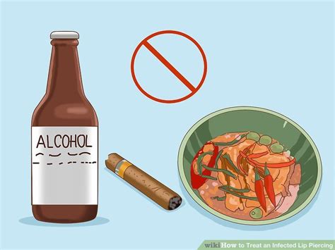 3 Easy Ways To Treat An Infected Lip Piercing Wikihow