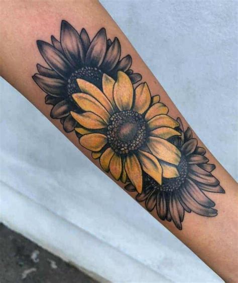 Details 73 Sunflower And Lotus Flower Tattoo Best Thtantai2