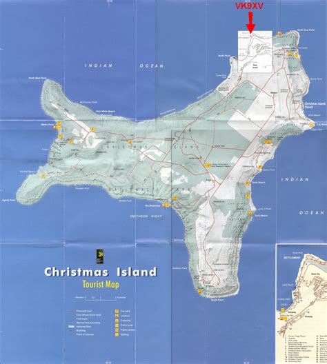 Christmas Island Tourist Map Christmas Island Mappery