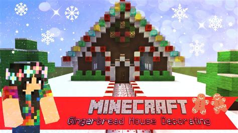 Minecraft Gingerbread House Decorating 