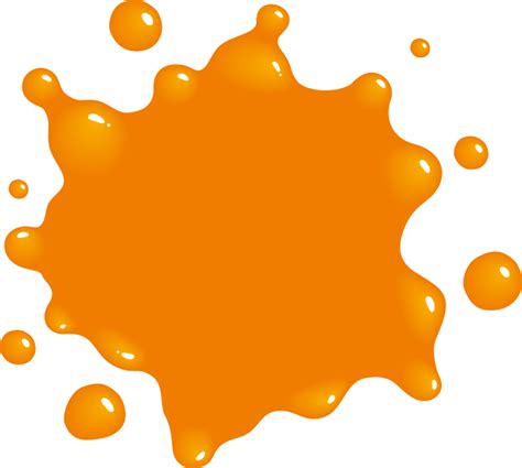 Paint Logo Clip Art Orange Splat Cliparts Png Download 668600