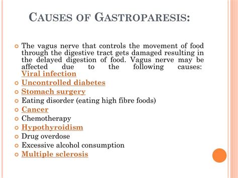 Ppt Gastroparesis Causes Symptoms Diagnosis And Treatment