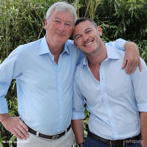 Luke Evans And His Father David Evans