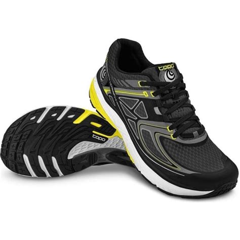 Ultrafly Mens Low Drop And Wide Toe Box Road Running Shoes Blackyellow