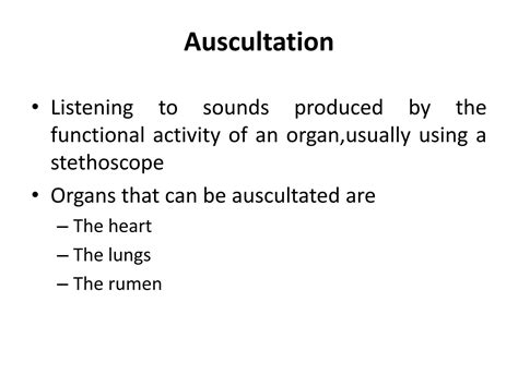 Solution Area Of Auscultation And Precussion Of Heart And Lungs And