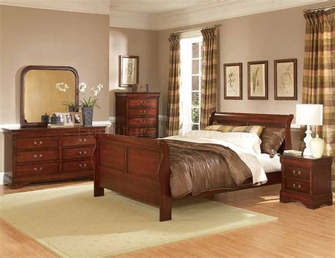 Searching for the perfect corresponding pieces for your bedroom set just got easier. Chateau Bedroom 549 Distressed Cherry by Homelegance w/Options