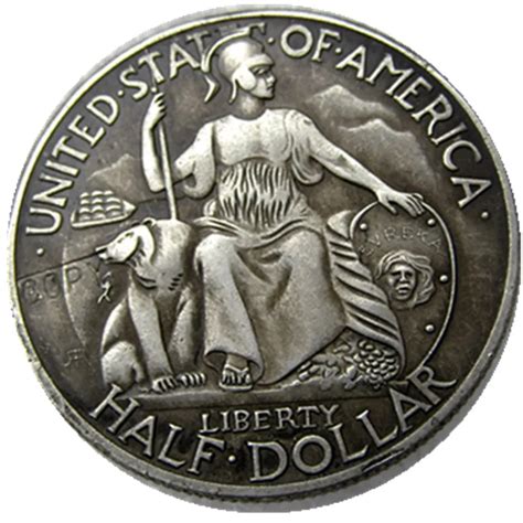 1935 San Diego Commemorative Half Dollars Silver Plated Copy Coins In