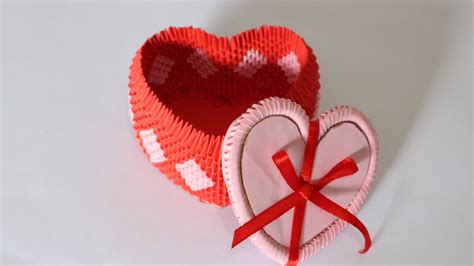 Not the quick do you like me? How To: 3D Origami Heart Box For Jewelry - Part 1 - YouTube