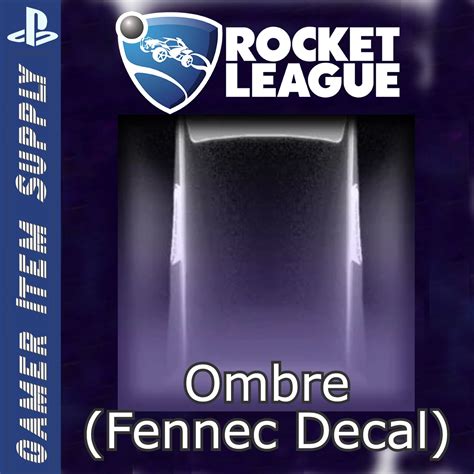 Ps4 Ombre Fennec Decal Very Rare Decal Rocket League Fast