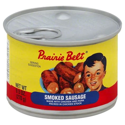 Prairie Belt Smoked Sausage 95 Oz Can