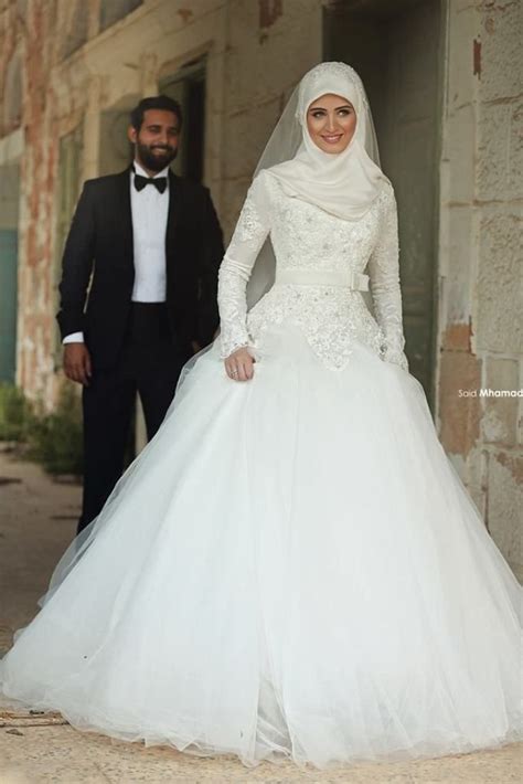 Islamic Wedding Dresses With Hijab