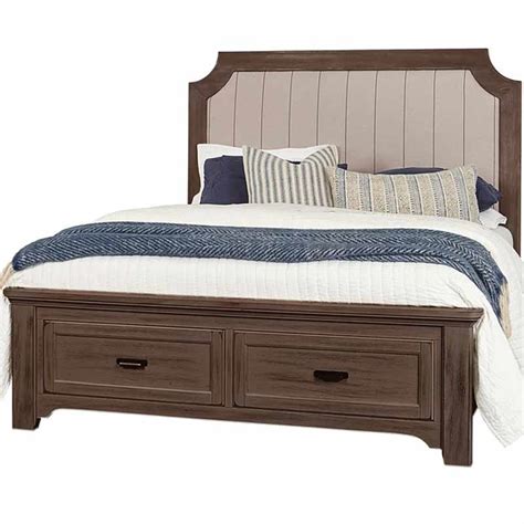 Laurel Mercantile 740 551 Bungalow Upholstered Bed With Storage