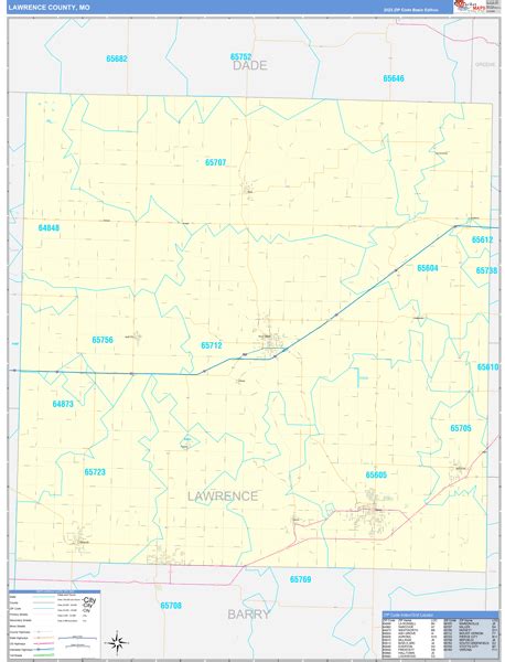 Digital Maps Of Lawrence County Missouri