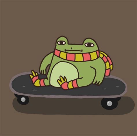 Share indie wallpaper hd with your friends. Oof on Instagram: "Frog on a skateboard needs a name.🤔 ...