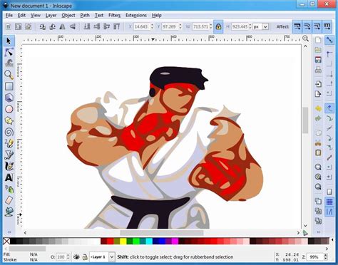 How to vectorize images using the free tool Inkscape gambar png