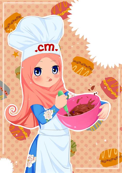 Logo female chef chef hijab vector chibi muslimah 3 by taj92 on deviantart. chef_master_junior_by_ainosora-d6fbab3.jpg (1200×1697 ...