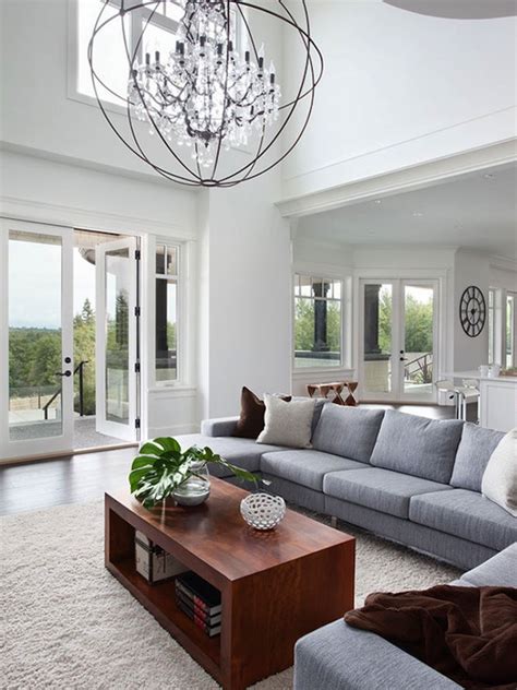 Cafe au lait family room 03:02 the family room's cafe au lait and gray to. Contemporary Chandeliers That Can Put Any Room Décor Over ...