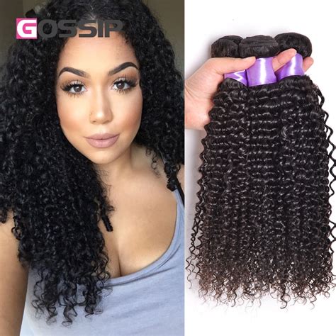 Gossip Hair Indian Kinky Curly 3pcs Lot Indian Curly Virgin Hair Weave Bundles Indian Remy Hair