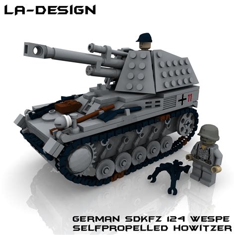 Lego Ww2 German Sdkfz 124 Wespe Minifig A Photo On Flickriver