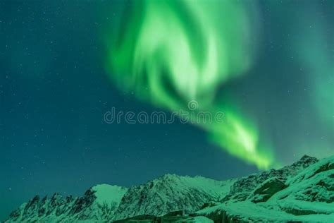 Northern Lights Aurora Borealis Devil Teeth Mountains In The