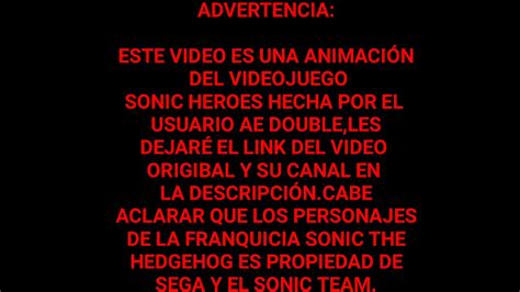 Sonic Heroes In Brief Fandub Español Latino Youtube