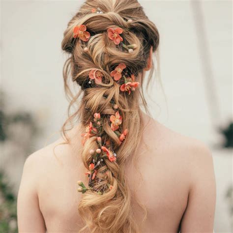 Rapunzel Flower Hair Vine Bridal Hair Flowers Flowers In Hair