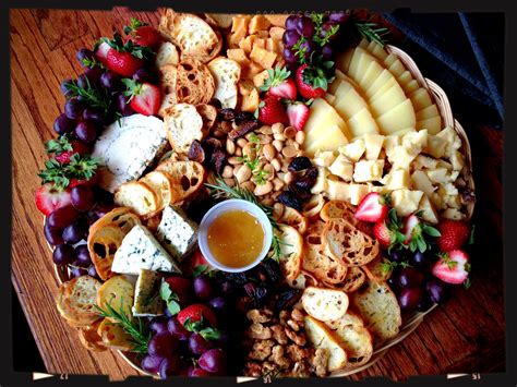 Presentation Cheese Fruit Nuts Cheese Charcuterie Platter