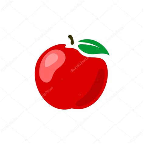 Stock prices may also move more quickly in this environment. Apple illustration. Red fresh apple fruit symbol. — Stock ...